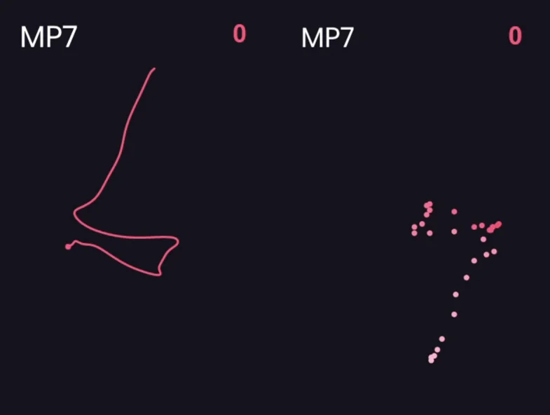 CS2 MP7 Spray Pattern