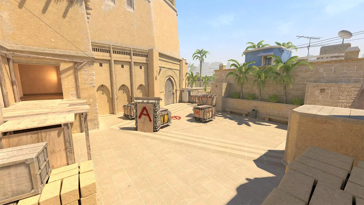 CS2 Mirage A Site callouts map