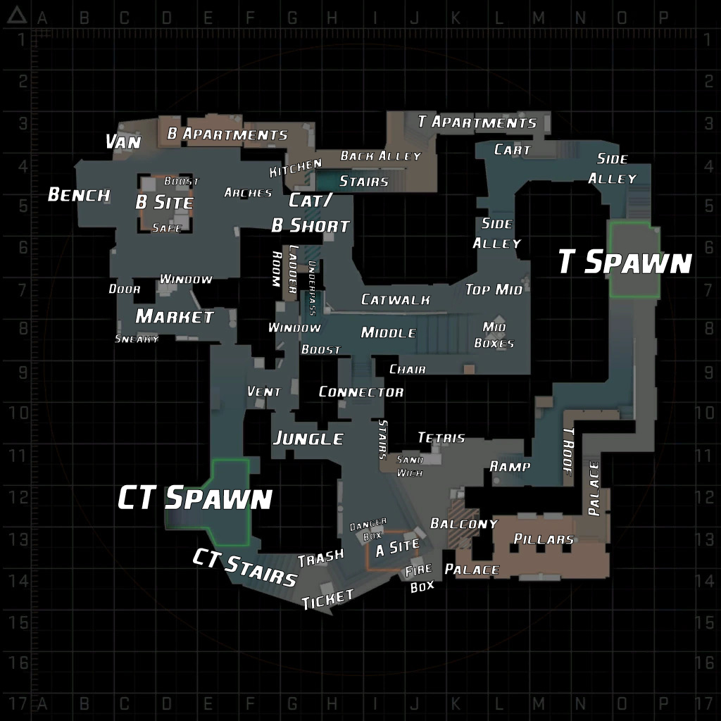 CS2 Mirage Callouts Guide