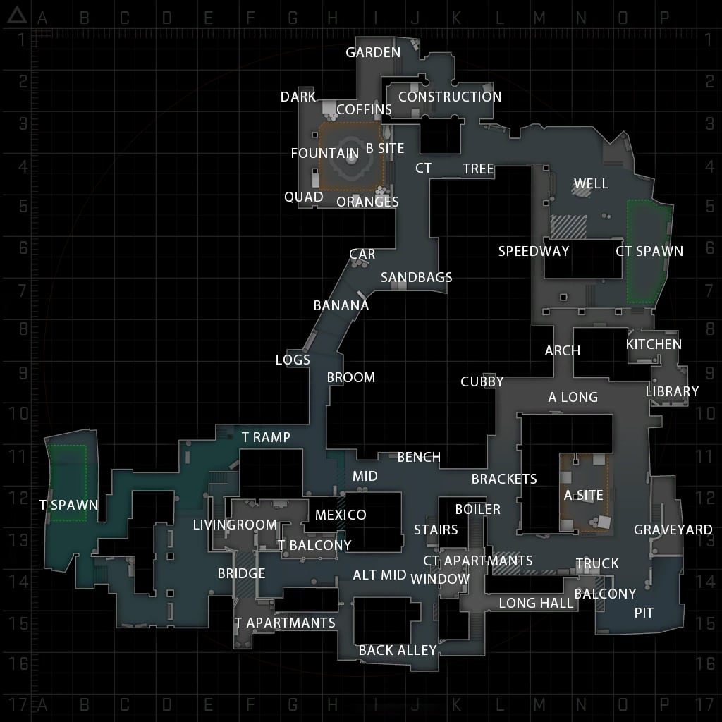 Inferno Map Layout