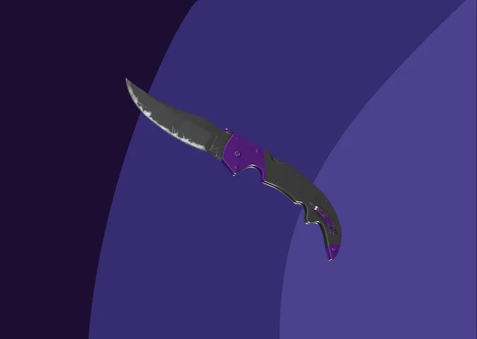 Falchion Knife | Ultraviolet (Well-Worn)