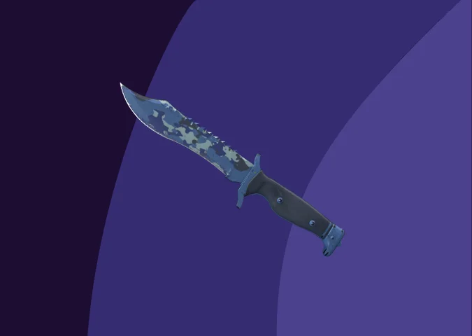 StatTrak Bowie Knife | Bright Water (Well-Worn)