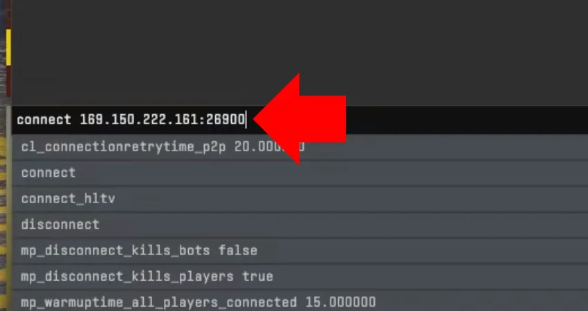 how to join cs2 server with ip address