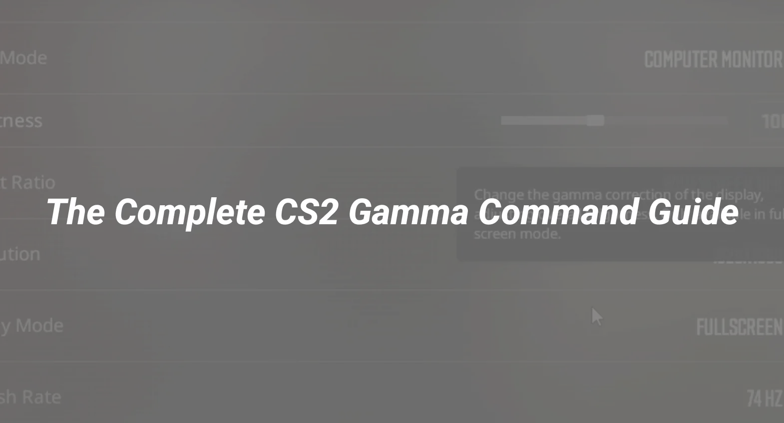 cs2 gamma command