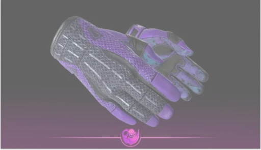 purple gloves cs2