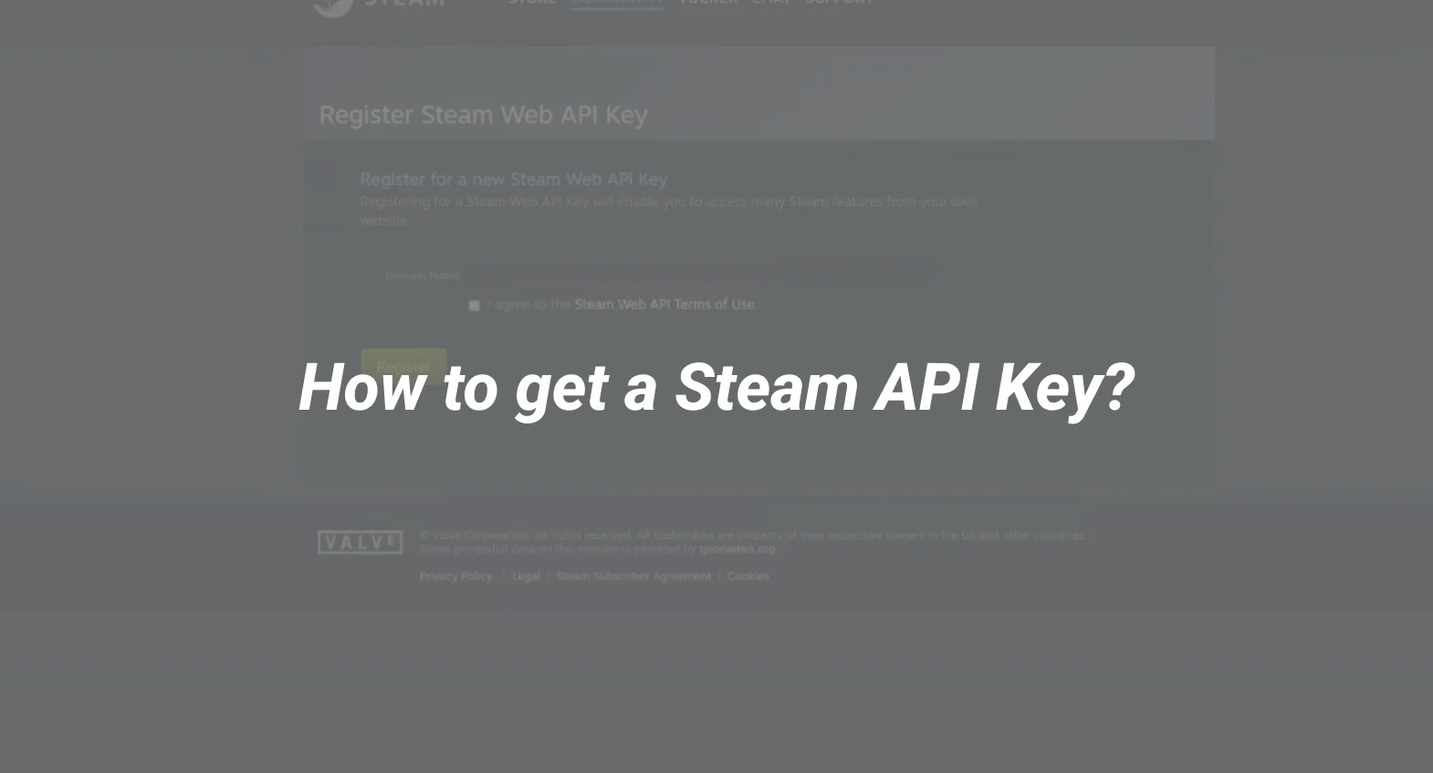 steam api key