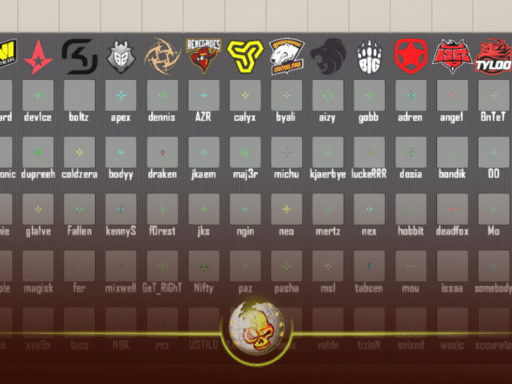 CS2 Pro Crosshair Chart – Best Settings 2025