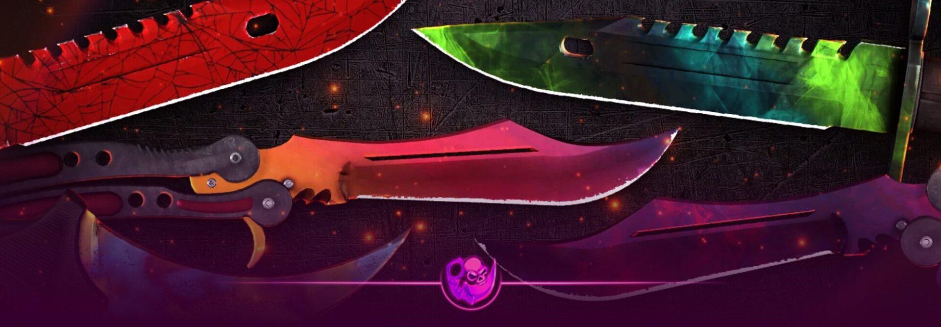 Rarest CS2 knives and gloves in 2025 – Karambit Blue Gem, Pandora’s Box Gloves, Hedge Maze, and other rare skins with low supply and case availability.