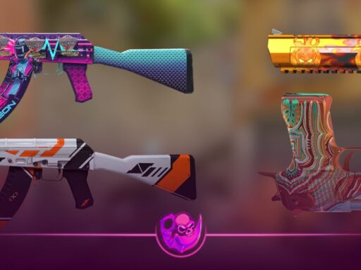 Updated chart showing the seven cheapest covert CS2 skins after Valve’s October 2025 update, used for trade-ups on DaddySkins.