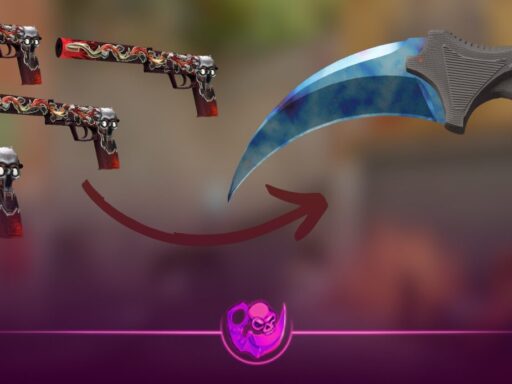 How to trade up to a knife in CS2 step-by-step guide showing trade-up contract and knife result