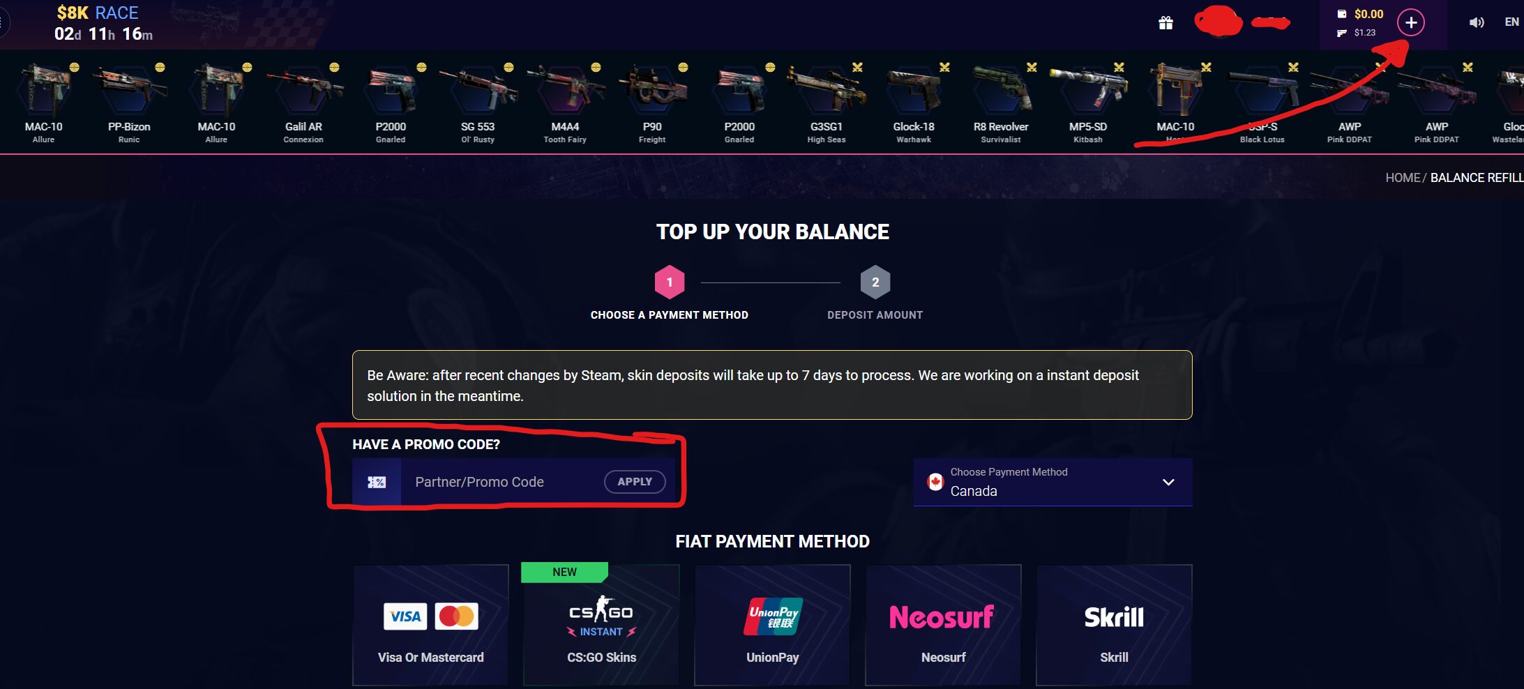 Daddyskins promo code partner code