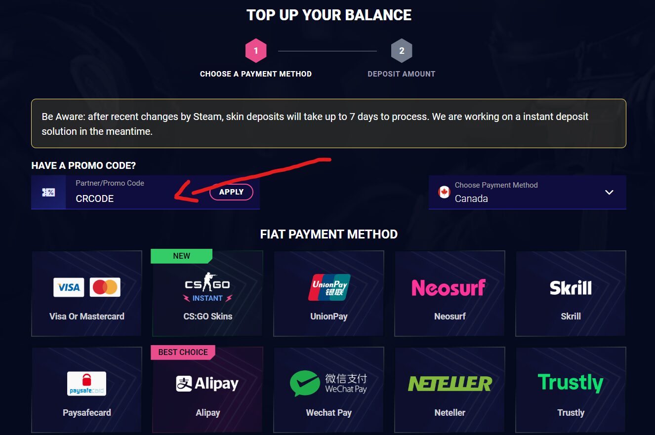 daddyskins partner promo code