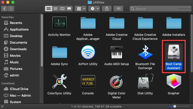 Boot Camp (Best for Intel MacBooks) cs2