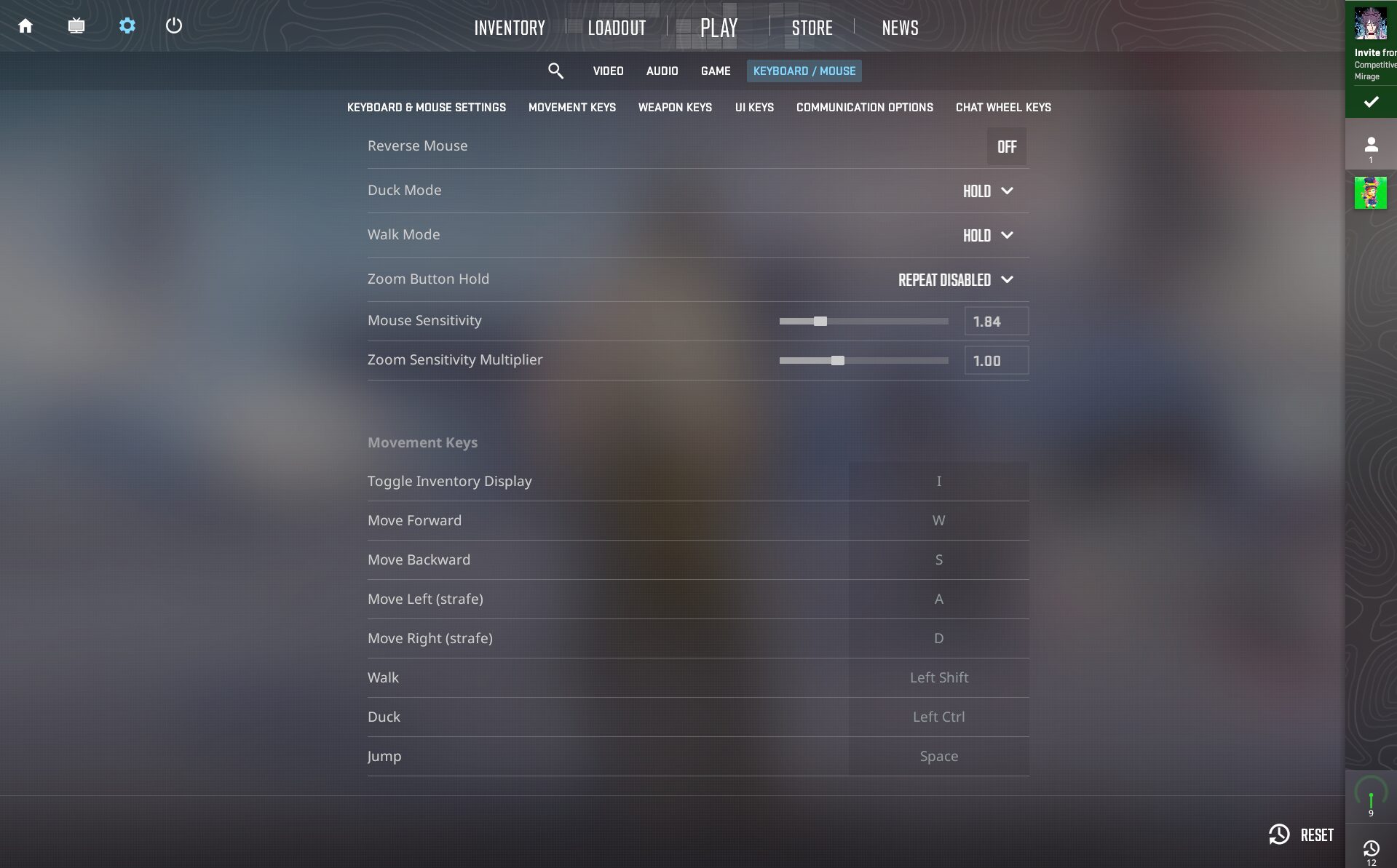 Mouse & Sensitivity cs2