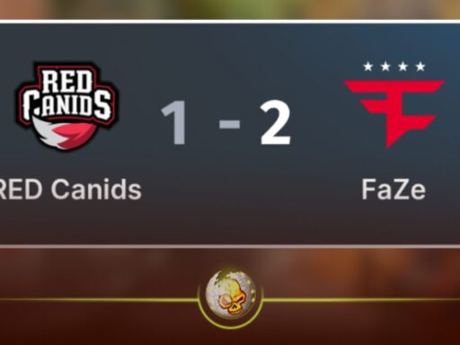 FaZe vs RED results at the StarLadder Budapest Major 2025 with final score and match graphic