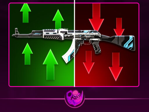 CS2 skin float value chart showing float ranges and wear levels from Factory New to Battle Scarred