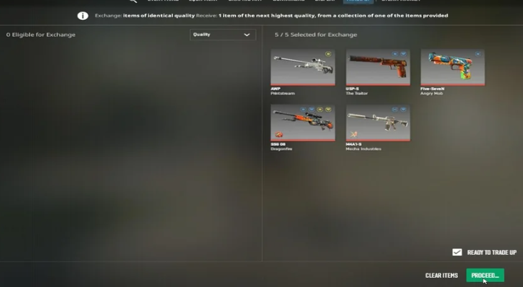 Knife and Glove Trade Ups