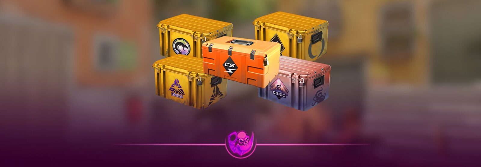 Abertura de caixas CS2 mostrando skins e itens do Counter Strike 2