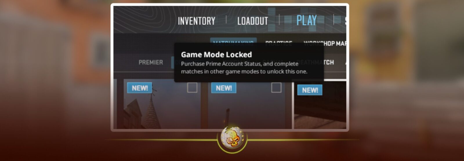 CS2 Premier Mode menu showing player ratings and how the ranked system works