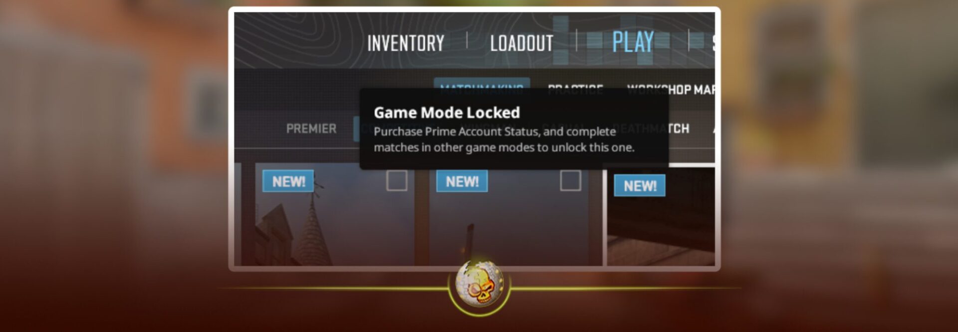 CS2 Premier Mode menu showing player ratings and how the ranked system works