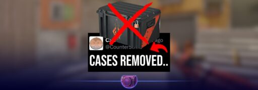 CS2 case removal rumor showing weapon cases possibly being removed by Valve in 2026