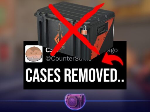 CS2 case removal rumor showing weapon cases possibly being removed by Valve in 2026