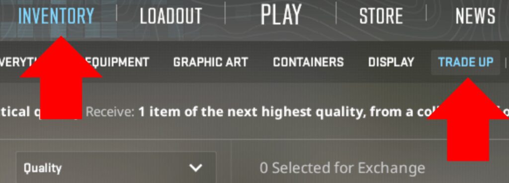 How Trade Up outcomes work