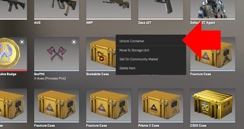 Abrindo caixas diretamente no CS2