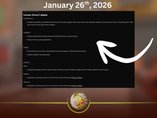 CS2 update today patch notes screenshot