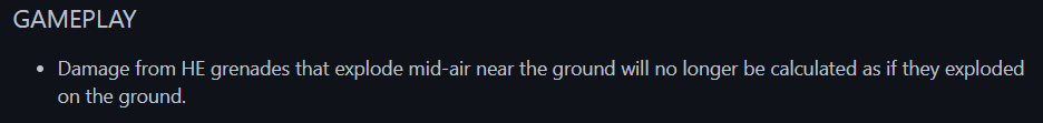 HE grenade damage now behaves correctly in a specific edge case