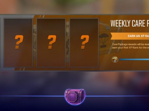 CS2 weekly drop reset care package screen showing case and skin rewards