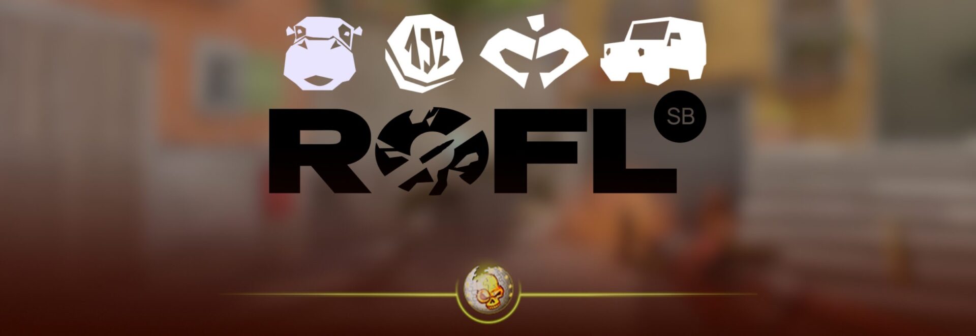 ROFL Streamers Battle CS2 tournament event graphic featuring streamer teams