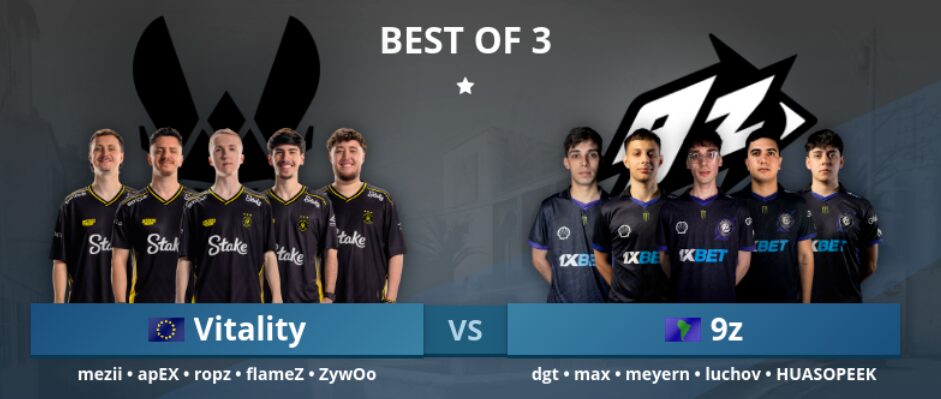 Vitality vs 9z Rotterdam 2026 Predictions