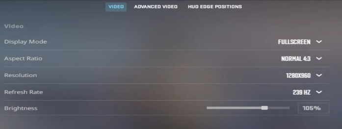 donk Video Settings