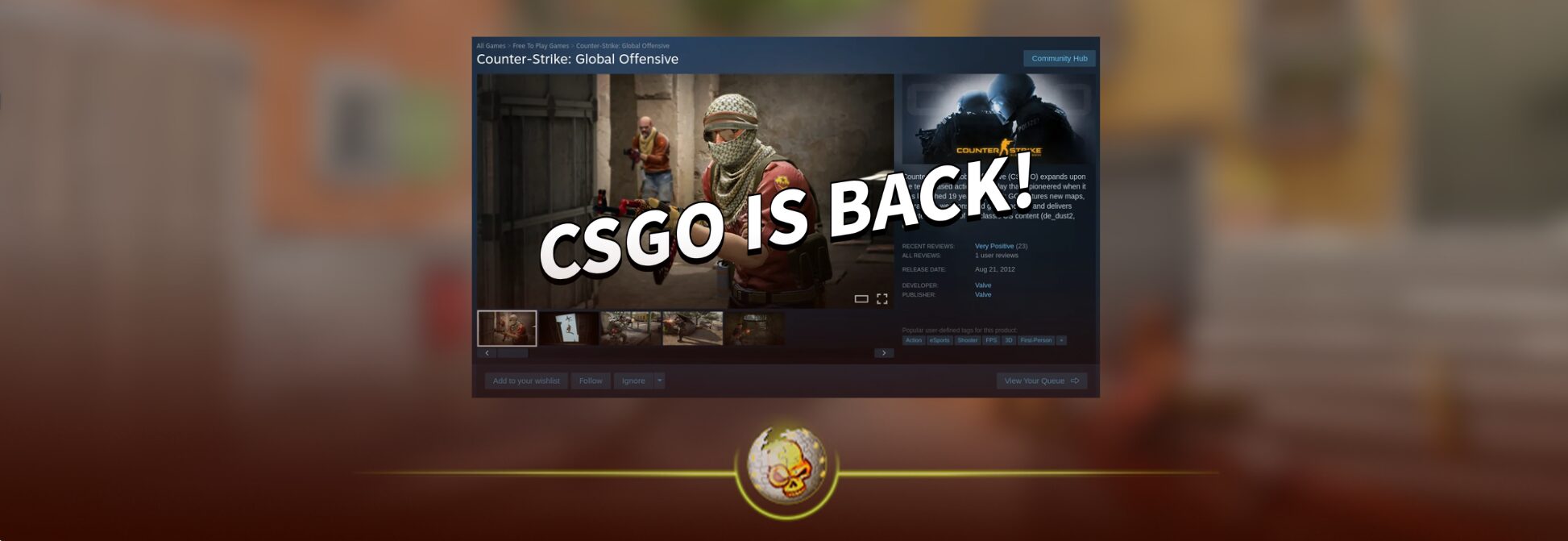 CS:GO Is Back on Steam: How to Download CS:GO in 2026