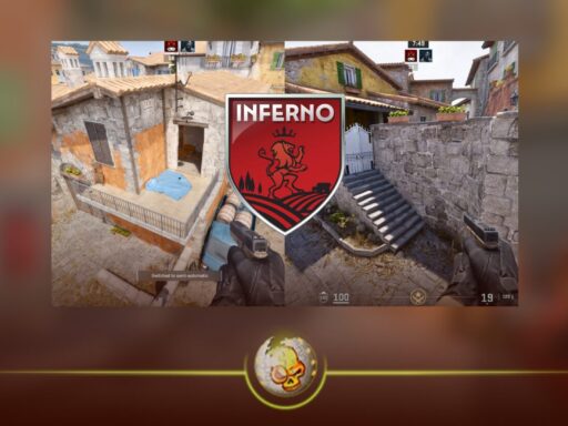 Inferno update CS2 map changes showing Bombsite A adjustments in Counter Strike 2