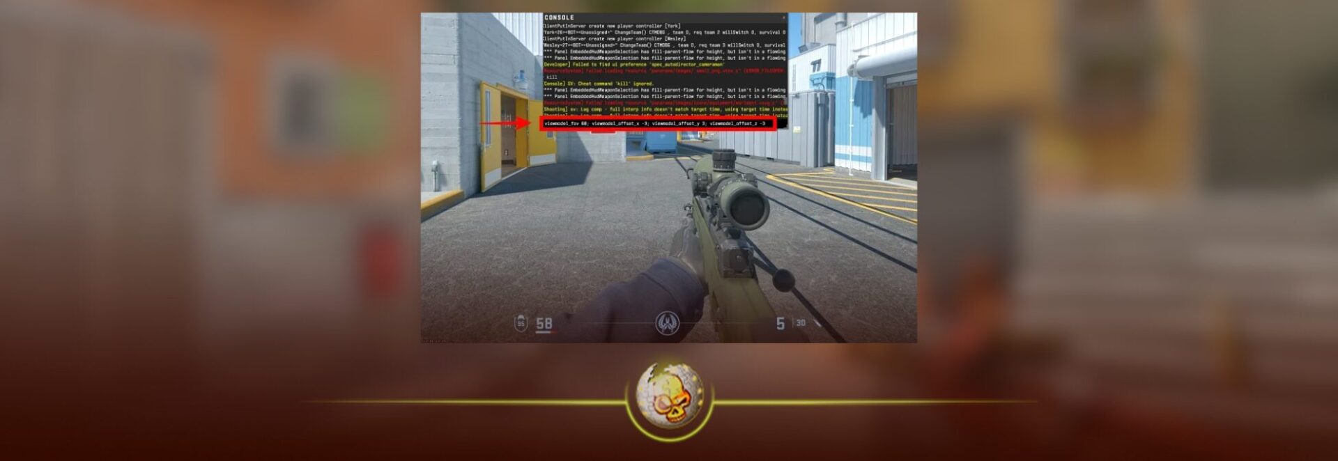 cs2 viewmodel settings comparison best fov 68 vs default weapon position
