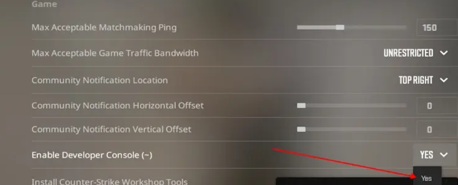 Enable Developer Console
