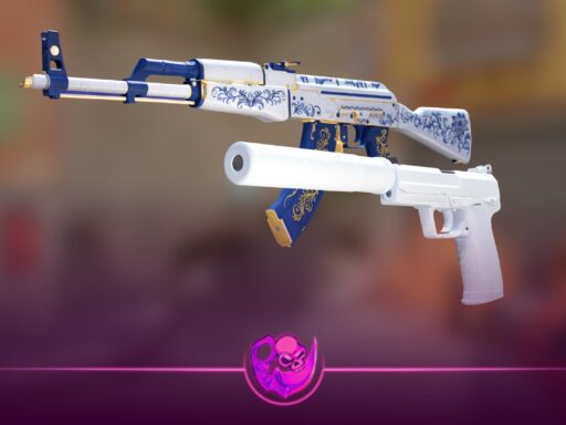 best white CS2 skins loadout featuring Printstream and Whiteout