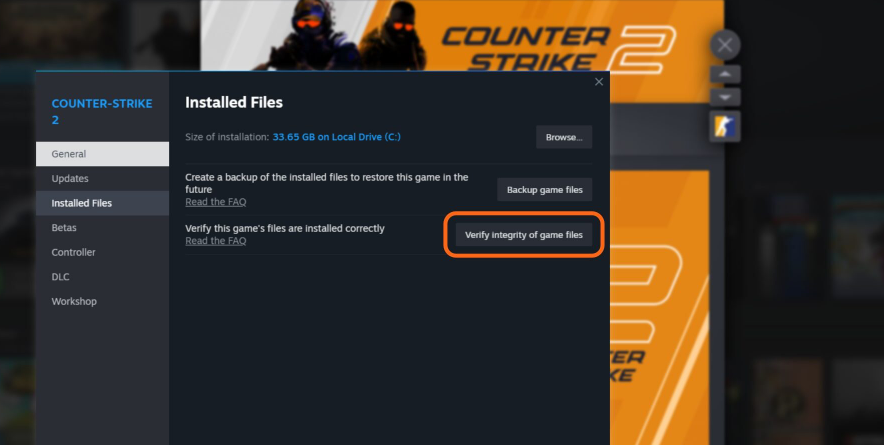Outdated Game Files cs2