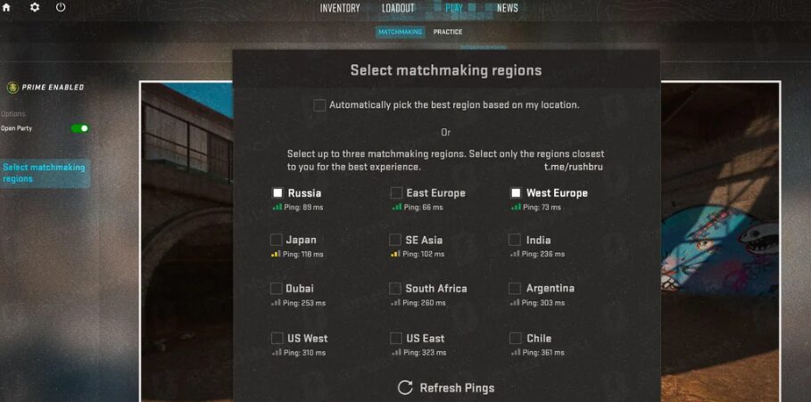 CS2 Region
