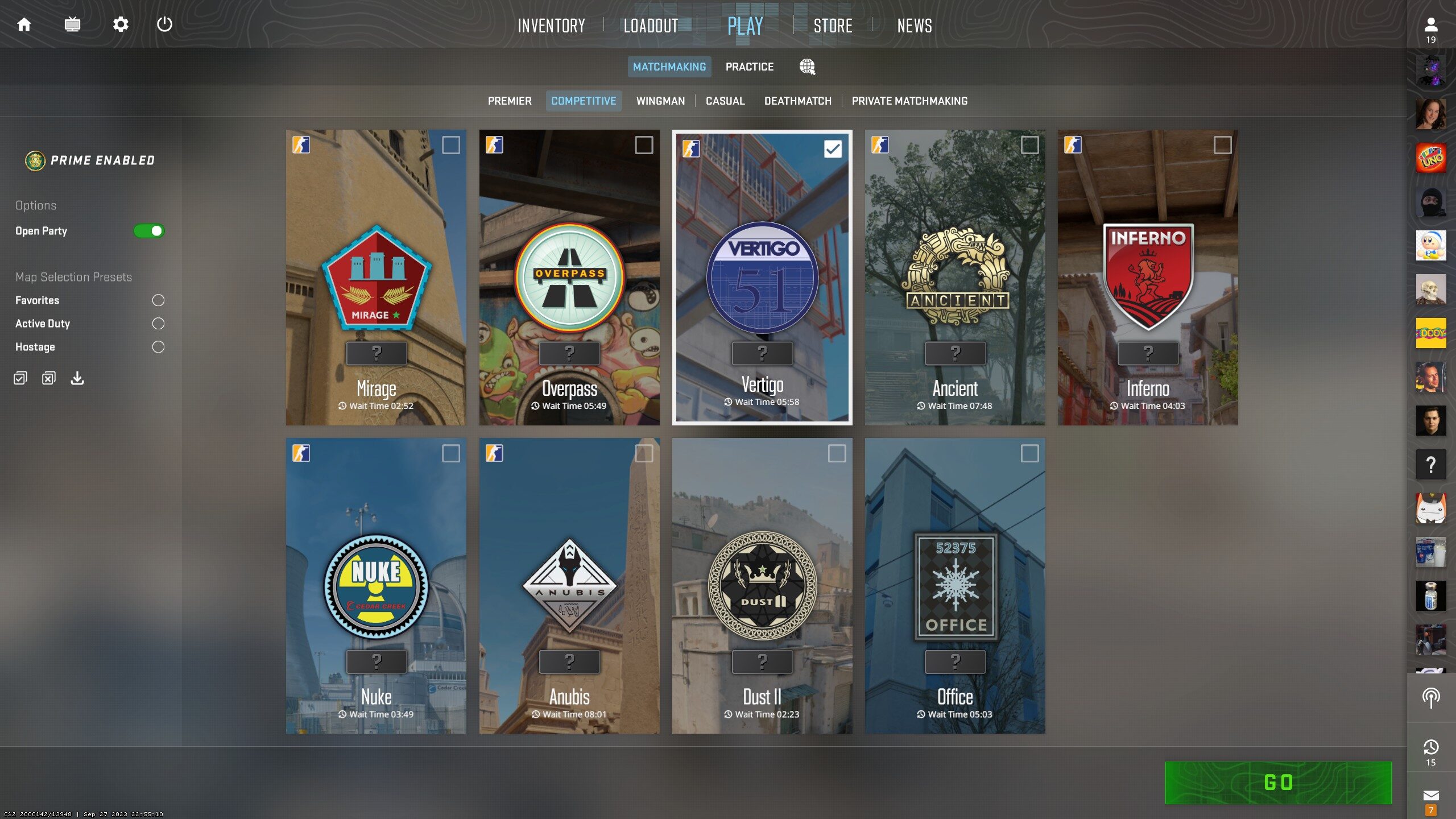 CS2 competitive 