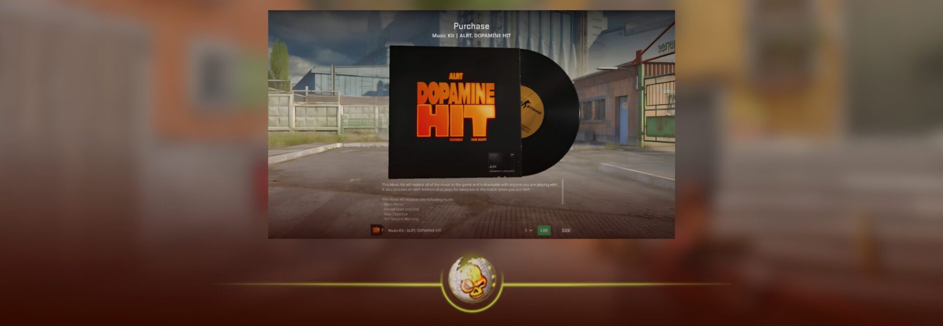 ALRT DOPAMINE HIT CS2 music kit cover from the NIGHTMODE II collection