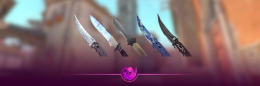 Cheapest knife in CS2 with Shadow Daggers skin shown in game