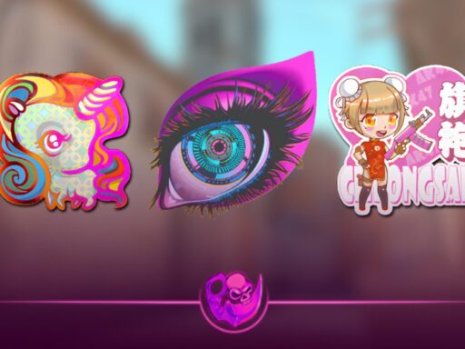 Best pink stickers in CS2 for 2026 featuring pink holo stickers, anime stickers, and pink sticker crafts