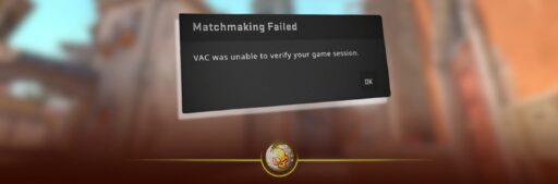 CS2 VAC Was Unable to Verify Your Game Session error message on screen