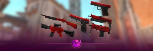 Cheapest red CS2 skins in July 2026 with budget pistol, rifle and SMG skin picks