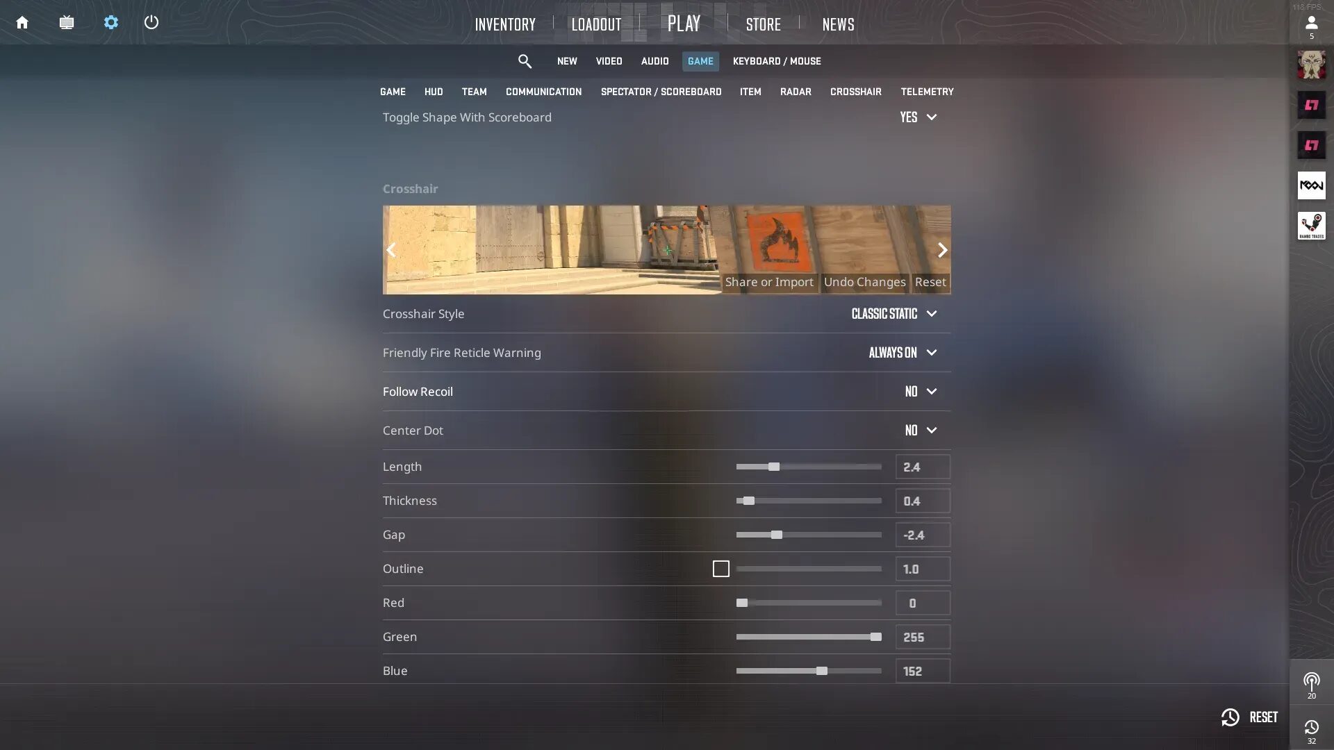 cs2 settings for 1v1