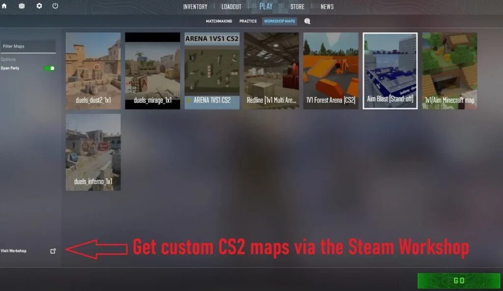 1v1 on Community Servers cs2