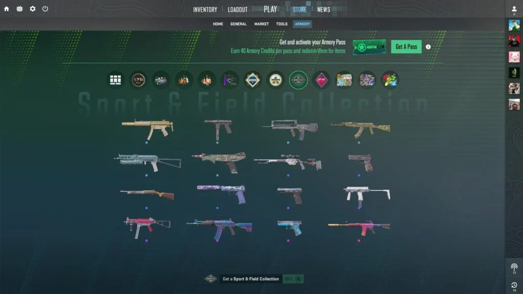 Armory collections CS2 Collections in Order